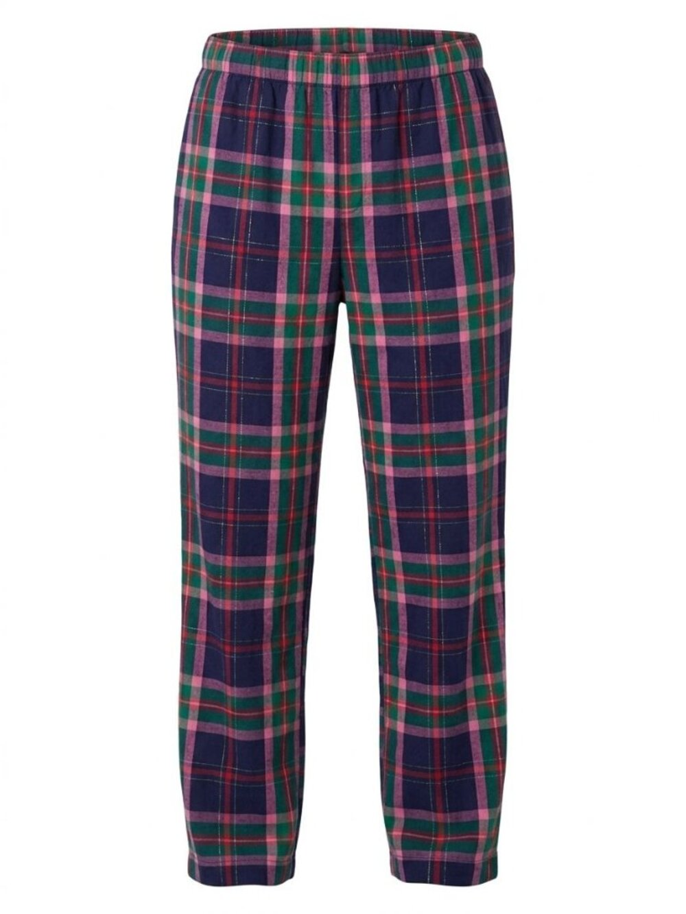 NWT Roudelain Gingerbread Village Plaid Flannel Pajama Pants Sz XS EMJN341M